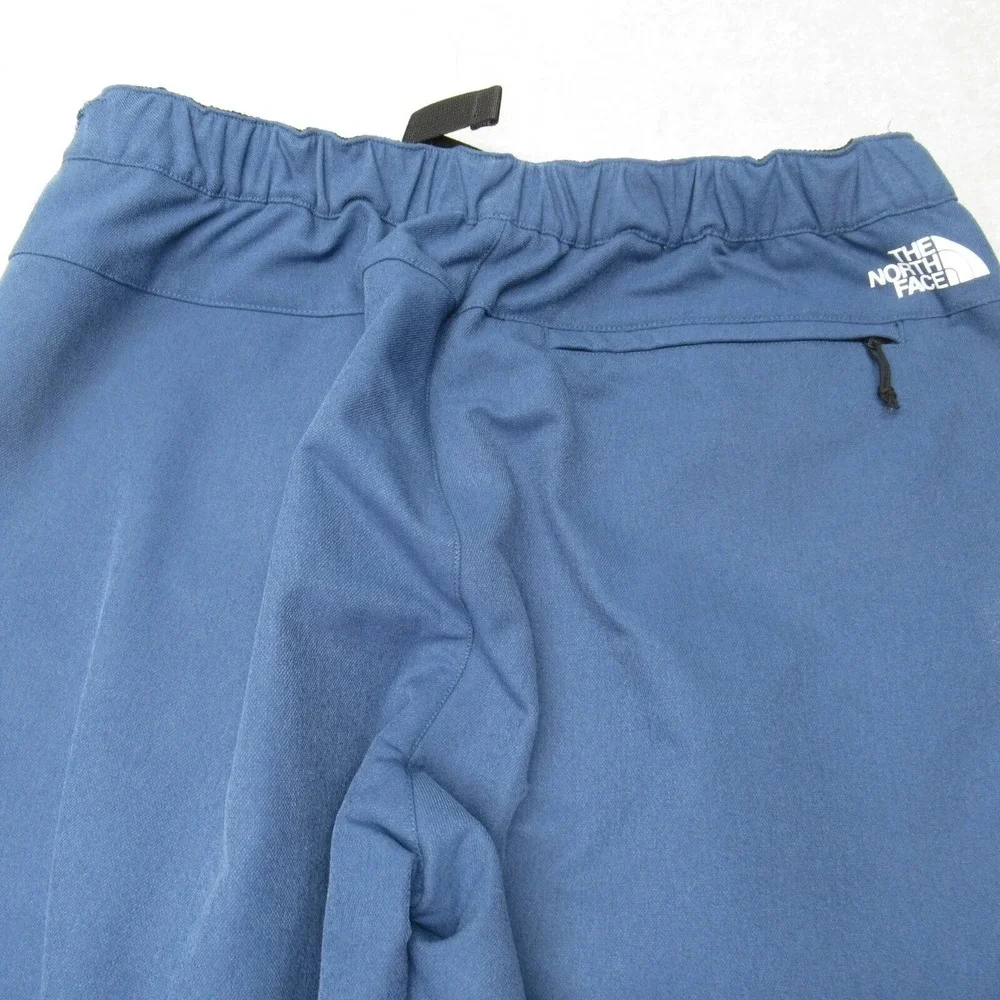 North Face Fishing Pants Men Medium Blue 32x28 Stretch Hike Rain‎ Wind Softshell
